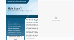 Desktop Screenshot of hairgrowthsupplements.net