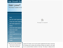 Tablet Screenshot of hairgrowthsupplements.net
